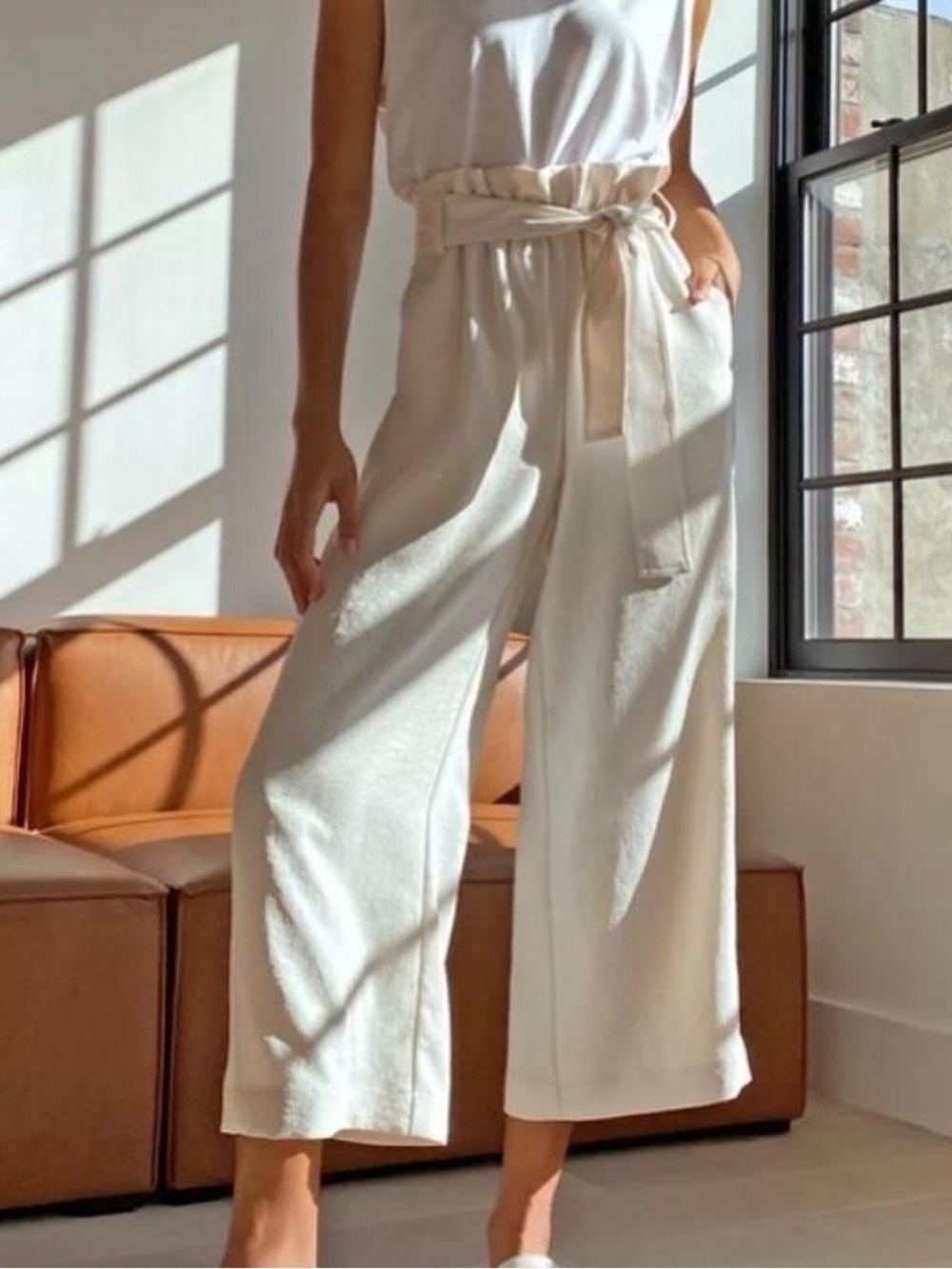 Wilfred paperbag wide leg pants